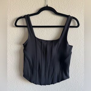 Express Black Black Corset Top